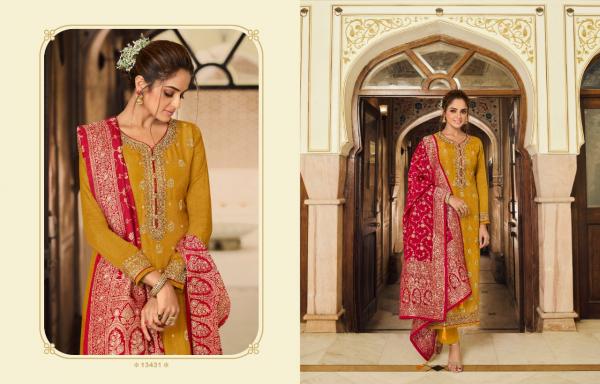 Zisa Kainaat Festival Wear Jacquard Designer Salwar Suit Collection